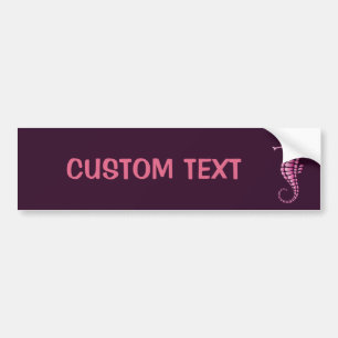 Seahorse Pink Bumpersticker