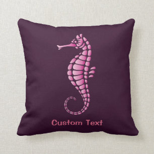Seahorse Pink Kussen