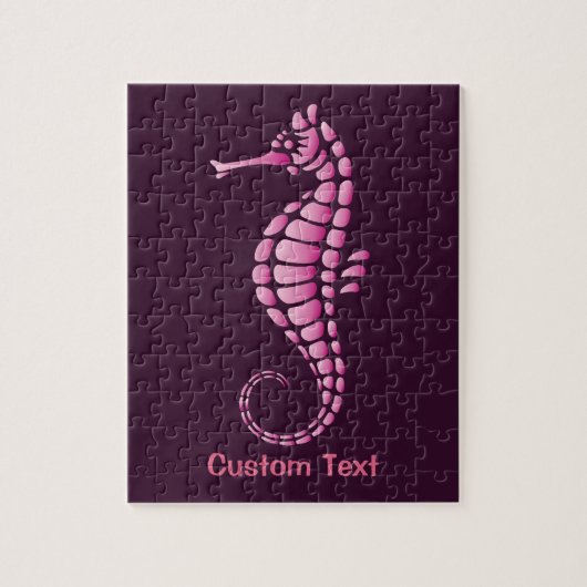 Seahorse Pink Legpuzzel (Verticaal)