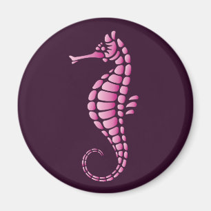 Seahorse Pink Magneet