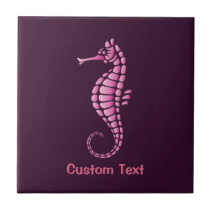 Seahorse Pink Tegeltje