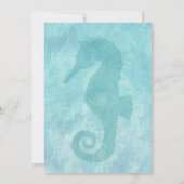 Seahorse Pool Party Anniversaire Invitation (Dos)