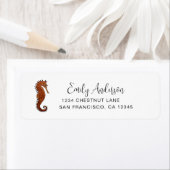 Seahorse Return Address Label (Insitu)