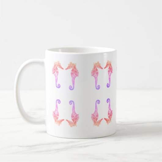 Seahorse rêve rose Mug (Gauche)