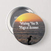 Seahorse Rider Button Pin (Voorkant /achterkant)