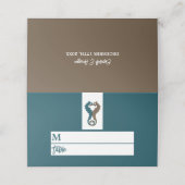 Seahorse Romance, Beach Wedding (Buitenkant ongevouwen)