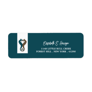 Seahorse Romance, Beach Wedding Etiket