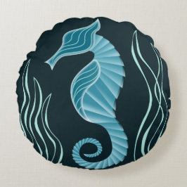 Seahorse Rond Kussen