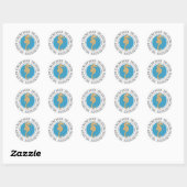 Seahorse Ronde Sticker (Vel)