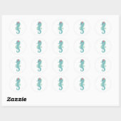 Seahorse Ronde Sticker (Vel)