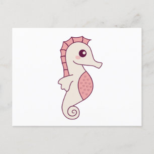 Seahorse ros underwater Horse Animals in water Briefkaart