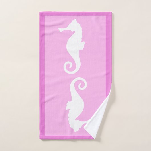 Seahorse rose (Serviette à main)