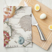 Seahorse Shabby Theedoek (Quarter Fold)