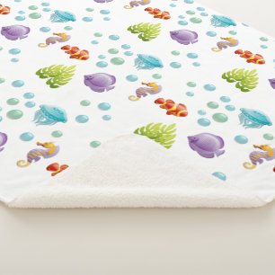 Seahorse Sherpa Deken