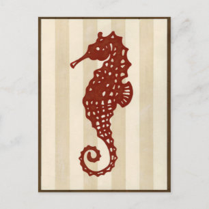 Seahorse Silhouette Briefkaart