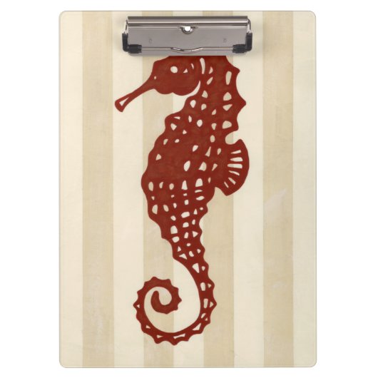 Seahorse Silhouette Klembord (Voorkant)