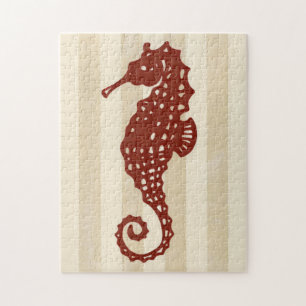 Seahorse Silhouette Legpuzzel