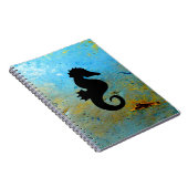Seahorse Silhouette Notitieboek (Rechterzijde)