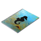 Seahorse Silhouette Notitieboek (Linkerzijde)