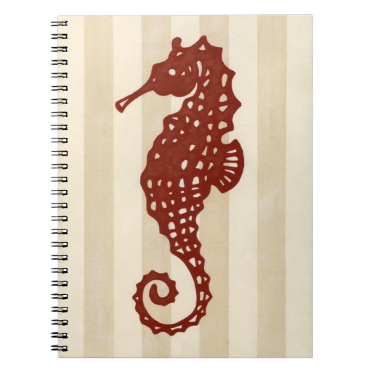 Seahorse Silhouette Notitieboek (Voorkant)