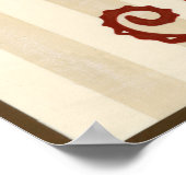 Seahorse Silhouette Poster (Hoek)