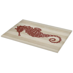 Seahorse Silhouette Snijplank