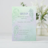 Seahorse Sparkle Mariage - RSVP (Debout devant)