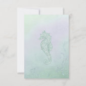 Seahorse Sparkle Mariage - RSVP (Dos)