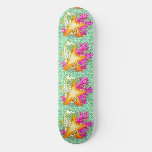 Seahorse Starfish Skateboard (Voorkant)