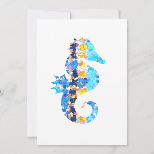 Seahorse Uitnodigingen (Voorkant)