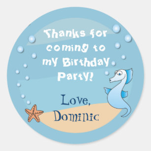 Seahorse under the Zee Dankuwel jullie kruipers Ronde Sticker