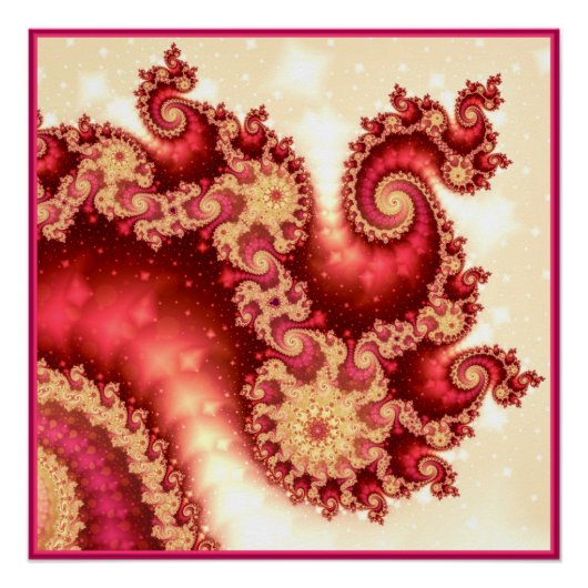 Seahorse Valley Fractal Perfect Poster (Voorkant)