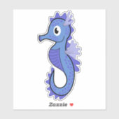 Seahorse Vinyl Sticker (Vel)