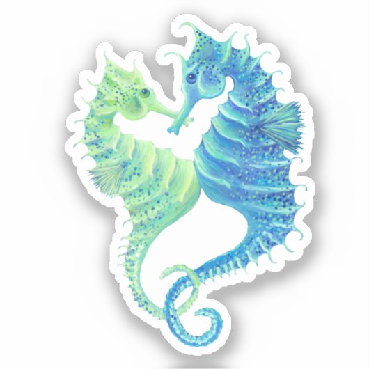 Seahorse Vinyl Sticker (Voorkant)
