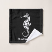 Seahorse White (Gant de toilette)