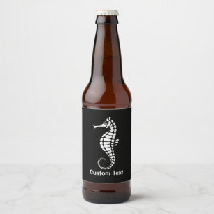 Seahorse White Bier Etiket