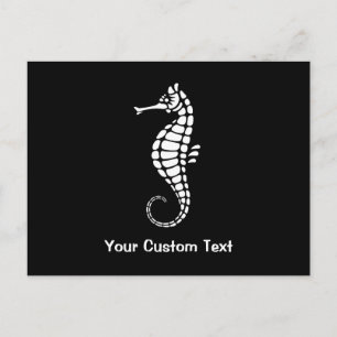 Seahorse White Briefkaart