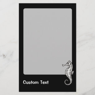 Seahorse White Briefpapier