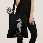 Seahorse White Draagtas (Dichtbij)