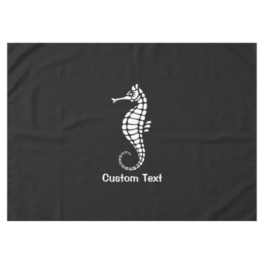 Seahorse White Tafelkleed (Voorkant (Horizontaal))