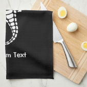 Seahorse White Theedoek (Quarter Fold)