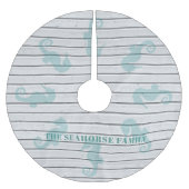 Seahorse Whitewashed Wood Plank Kerstboom Rok (Voorkant)