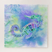 Seahorse - Wonderful Underwater Life - Tekening Legpuzzel (Horizontaal)