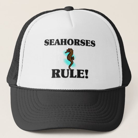 SEAHORSES Rule! Trucker Pet (Voorkant)