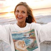 SEAKISSED chow dog oceaan shirten Trui