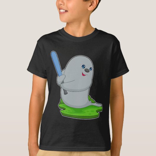 Seal Baseball Bat T-shirt (Voorkant)