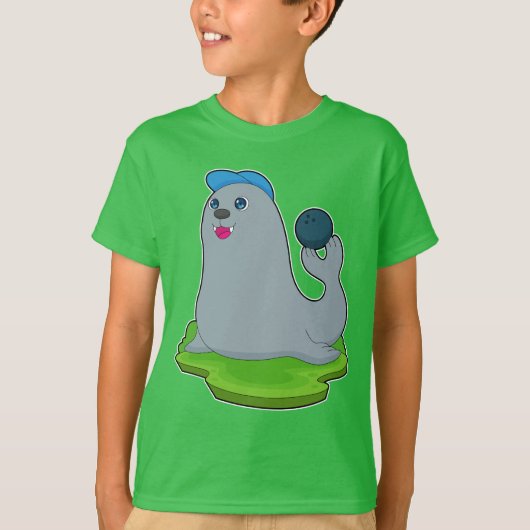 Seal Bowling bal T-shirt (Voorkant)