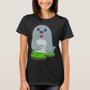Seal Coffee Cup T-shirt