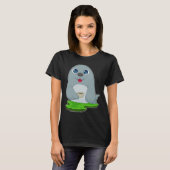 Seal Coffee Cup T-shirt (Voorkant volledig)