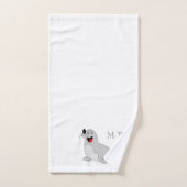 Seal Design Monogrammed (Serviette à main)